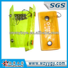 Estuches para llaves pvc reflectante color amarillo